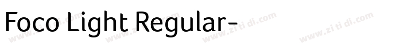 Foco Light Regular字体转换
